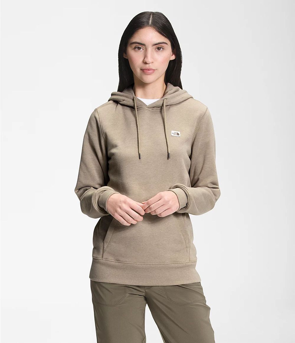 The North Face Heritage Patch Pullover Kapuzenpullover Damen - Taupe CH-275ZVXH